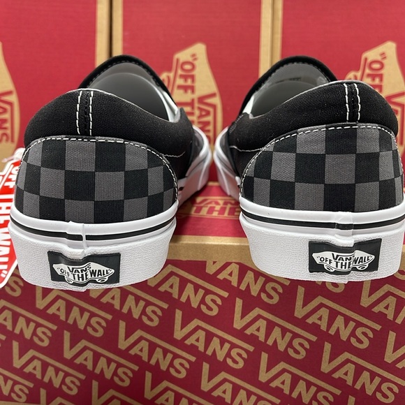 Vans Men’s Classic Slip-On Black/Pewter Checkerboard 
VN000EYEBPJ
Sneakers - Picture 13 of 16